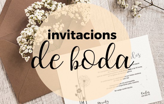 Invitaciones para bodas personalizadas con valor social