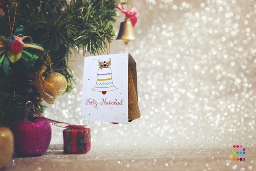 Campana de Navidad con bomba semillas Campana_muestra_ESP